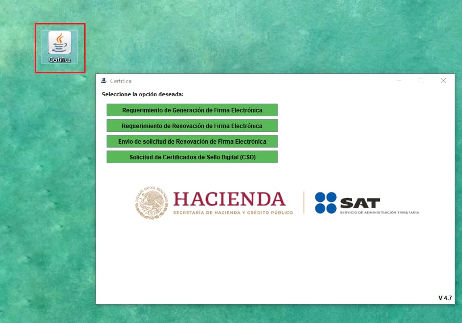 Descarga certifica