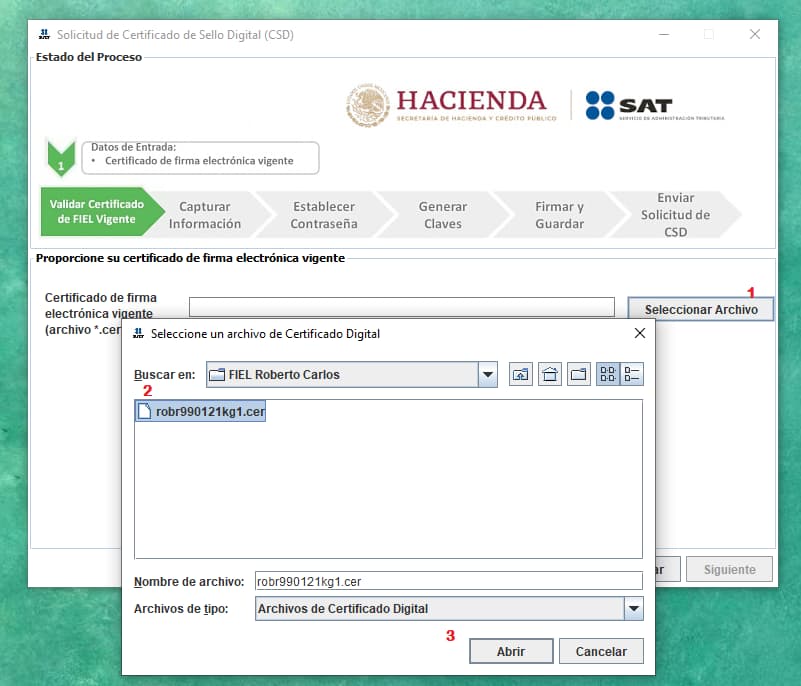 Descarga certifica