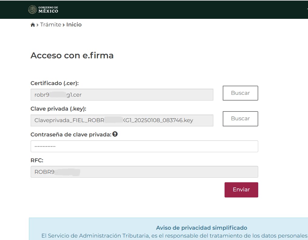 Descarga certifica