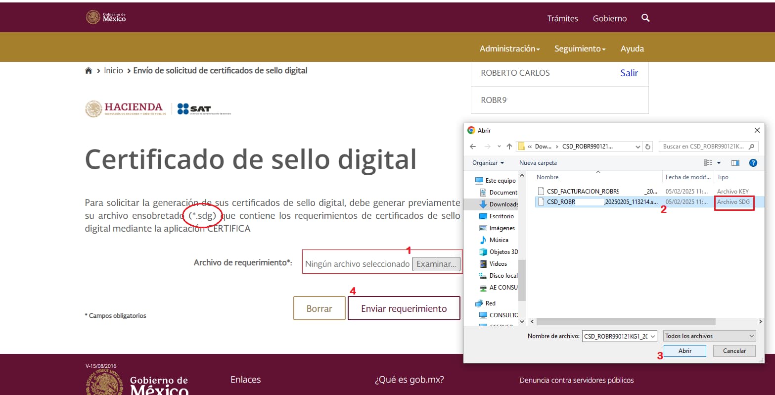 Descarga certifica