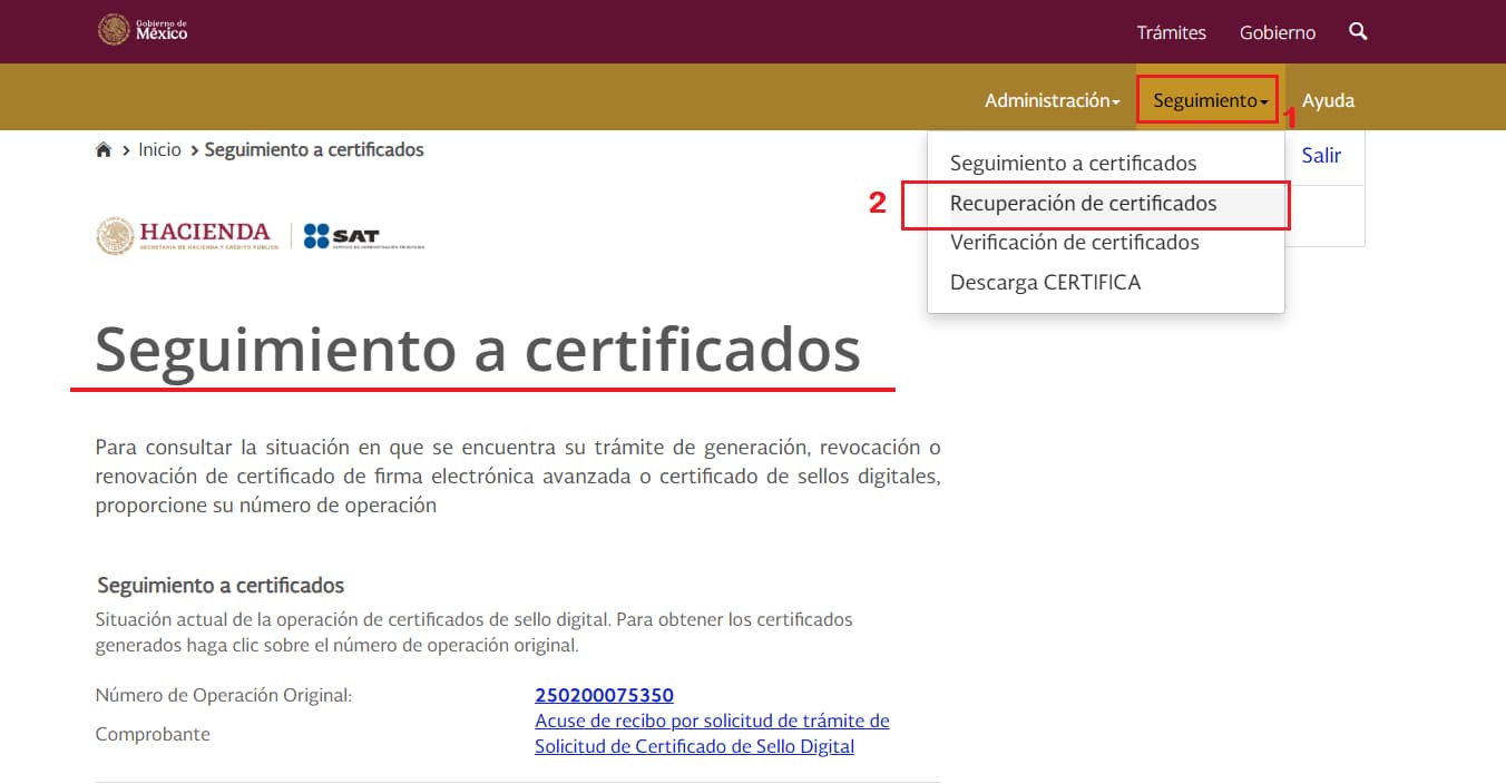 Descarga certifica