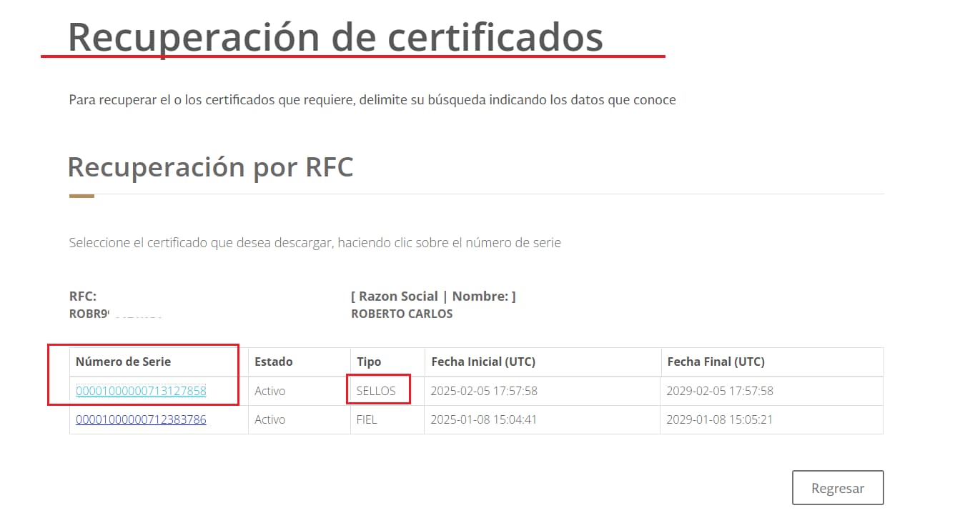 Descarga certifica